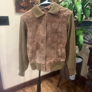 Vintage zip up jacket sweater size large